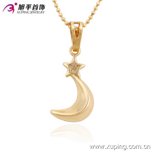 Xuping-Art- und Weisecharme-18k Gold-Plated Moon-Shaped nachgemachter Schmuck Halskette Pendant-32517